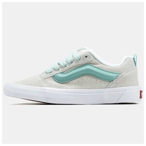 Жіночі кеди Vans KNU Skool Grey Blue весна-осінь, сірі замшеві кросівки ванс кну вилиць