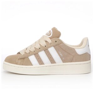 Жіночі кросівки Adidas Campus 00s Beige White, бежеві замшеві кросівки Адідас кампус