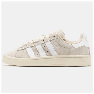 Жіночі кросівки Adidas Campus 00s Beige White, бежеві замшеві кросівки Адідас кампус