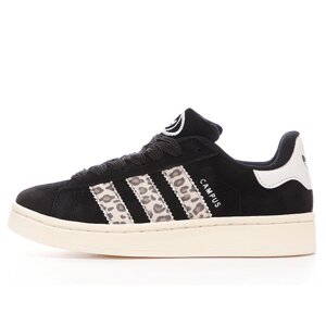 Жіночі кросівки Adidas Campus 00s Black Leopard ID7039, замшеві кросівки адідас кампус леопард