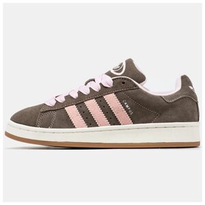 Жіночі кросівки Adidas Campus 00s Brown Pink, коричневі замшеві кросівки Адідас кампус