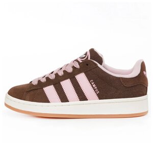 Жіночі кросівки Adidas Campus 00s Brown Pink, коричневі замшеві кросівки Адідас кампус