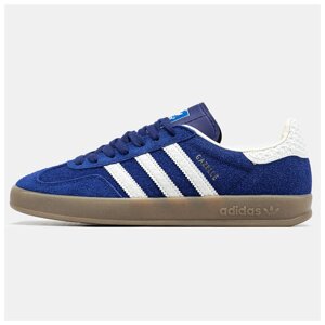 Жіночі кросівки Adidas Gazelle Blue White, сині замшеві кросівки Адідас газелі газель