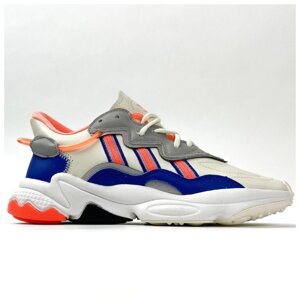 Жіночі кросівки Adidas Ozweego Beige Orange Blue, різнокольорові кросівки адідас озвиго