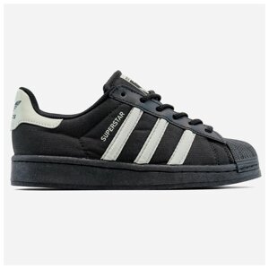 Жіночі кросівки Adidas Superstar Black White, чорні кросівки адідас суперстар