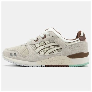 Жіночі кросівки Asics Gel-Lyte III 3 Beige Brown, замшеві кросівки асикс гель лайт 3