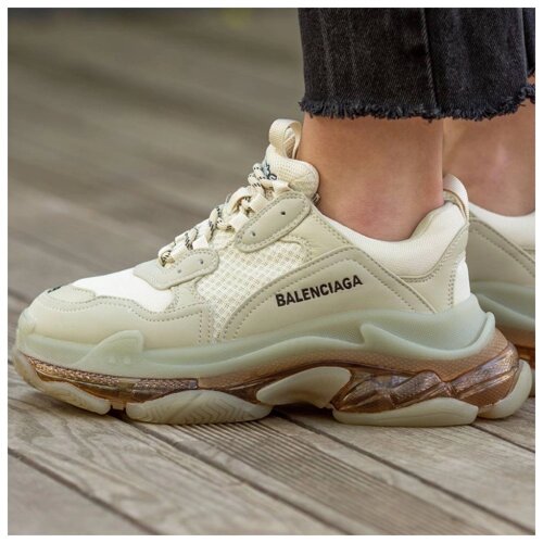 Balenciaga Triple S Clear Sole Beige