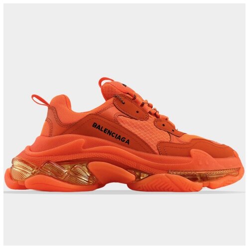 Balenciaga triple s store clear sole orange