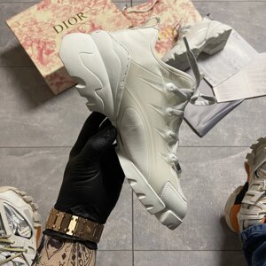 Жіночі кросівки Dior D-Connect Triple White, жіночі кросівки Dior D Connect