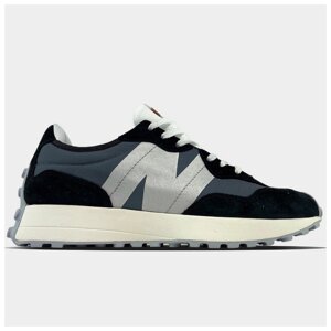 Жіночі кросівки New Balance 327 Black White, чорні кросівки Нью беленс Беланс 327 NB 327