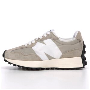 Жіночі кросівки New Balance 327 Light Beige Grey, сірі замшеві кросівки нью беленс беланс 327 NB 327