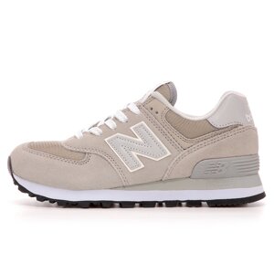 Жіночі кросівки New Balance 574 Beige Grey WL574EVG, замшеві нью беланс 574 ню беленс NB 574 нб