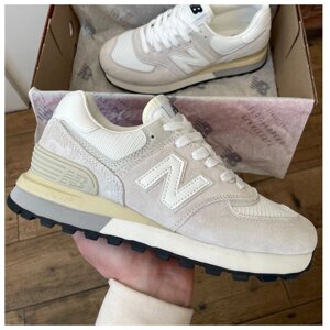 Жіночі кросівки New Balance 574 Legacy Grey Beige, замшеві кросівки нью беланс 574 беленс NB 574 нб