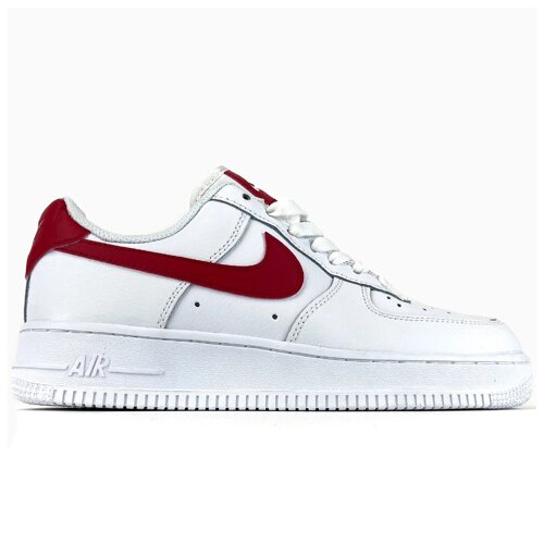 Nike air force 07 white red best sale