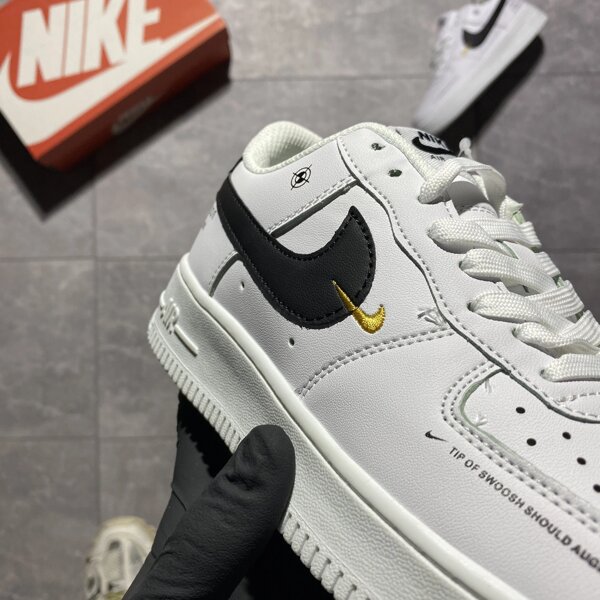 Nike air force 1 just do it black and white best sale