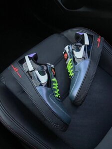 Жіночі кросівки Nike Air Force 1 Vandalized Iridescent Green Black, жіночі кросівки найк аїр форс 1 лов