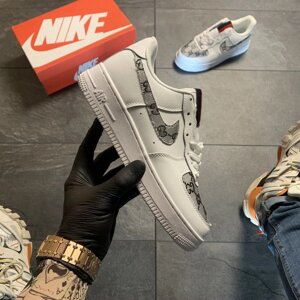 Жіночі кросівки Nike Air Force Low White GG Custom, жіночі кросівки найк аїр форс