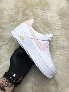 Жіночі кросівки Nike Air Force Low White Pink, жіночі кросівки найк аїр форс лов