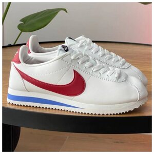 Жіночі кросівки Nike Classic Cortez Leather Forrest Gump White 749571-154, білі кросівки найк кортез