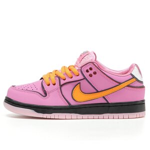 Жіночі кросівки Nike SB Dunk Low x Powerpuff Girls Pink Orange Black рожеві кросівки найк сб данк паверпаф