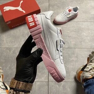 Жіночі кросівки Puma Cali White and Pink Sole, жіночі кросівки пума калі