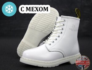 Женские зимние ботинки Dr. Martens 1460 (Мех) др мартенс, жіночі черевики Dr Martens, мартинс, ботінки мартінс