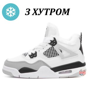 Жіночі зимові кросівки Nike Air Jordan 4 Retro Winter Military DH6927-111 білі найк аїр джордан 4