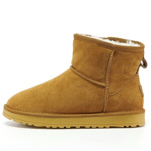 Жіночі зимові UGG Mini Brown Classic, коричневі замшеві уггі міні класик черевики зима