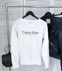 Жіночий білий світшоти з принтом "Calvin Klein"