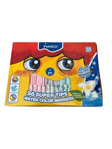 Фломастери Marco Super Washable 36 кольорів (1630-36CB)