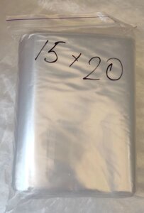 ZIP LOCK зіп лок пакет 150 мм * 200 мм / 15 см * 20 см