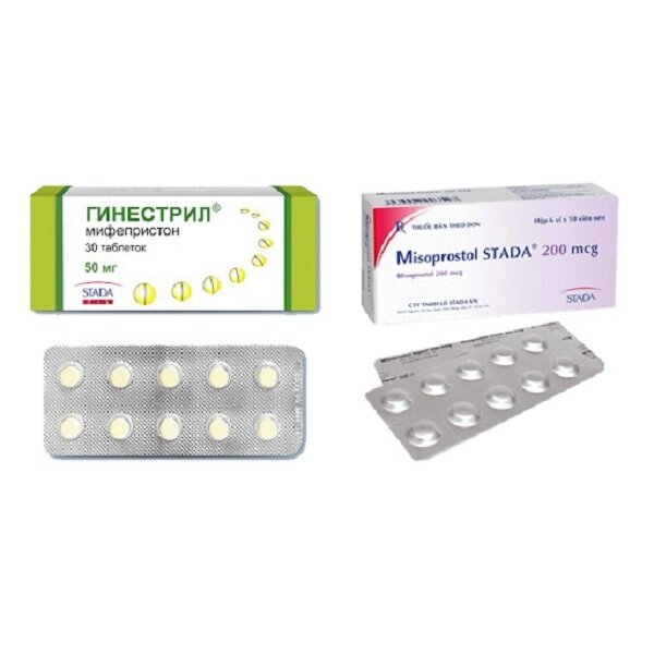 Абортивні пігулки міфепристон 600 мг мізопростол 800 мг від компанії Люксмедік - фото 1