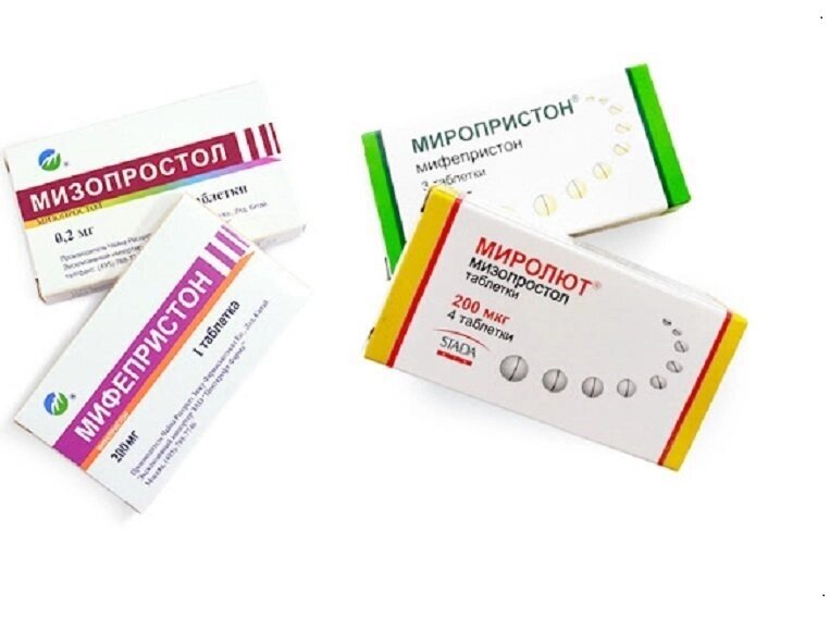 Абортивні таблетки гінестрил 200 мг мізопростол 800 мг від компанії Люксмедік - фото 1