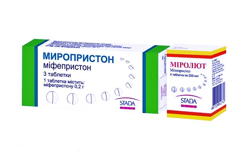 Мізопростол 800 мг Мифепристон 200 мг в таблетках препарат від компанії Люксмедік - фото 1