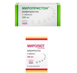 Мизопростол  Мифепристон  препарат в Винницкой области от компании Люксмедик