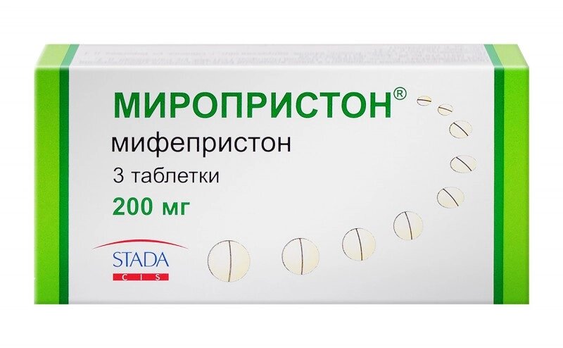 Препарати для таблетованого аборту міфепристон 400 мг від компанії Люксмедік - фото 1