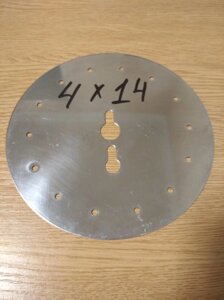 Диск висівного апарату (14 отворів; Діаметр 4) Нержавейка сівалки СУПН-8А