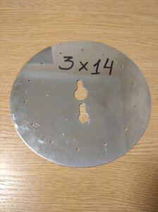 Диск висівного апарату (14 отворів; Діаметр 3) Нержавейка сівалки СУПН-8А