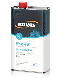 Rovas EP 80W-90 Універсальне трансмісійне масло для легкових і вантажних автомобілів (1 літр)