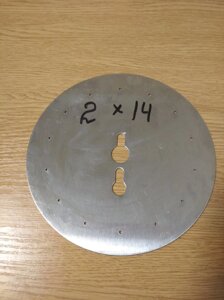Диск висівного апарату (14 отворів; Діаметр 2) Нержавейка сівалки СУПН-8А