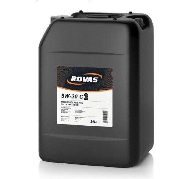 Rovas 5W-30 С2 (20 л) Повністю синтетичне моторне масло класу Mid SAPS для легкових автомобілів від компанії ТехАгроПартс - фото 1