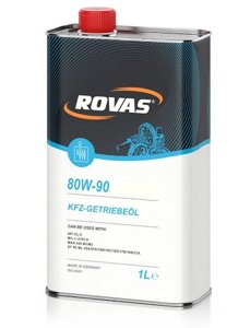 Rovas 80W-90 Універсальне трансмісійне масло для легкових і вантажних автомобілів (1 літр)