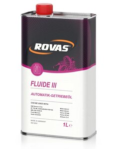 Rovas Fluide III Трансмісійне масло для автоматичних коробок передач (20 літрів)