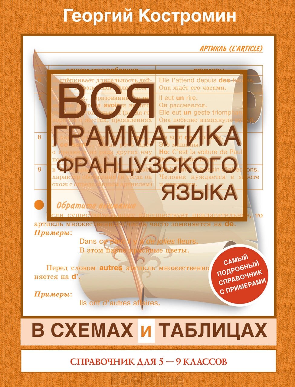 Вся граматика французької мови у схемах та таблицях. Довідник для 5-9 класів від компанії Booktime - фото 1