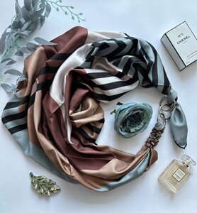 Дизайнерський хустку my scarf "Золотий шовк", шийну хустку, подарунок жінці