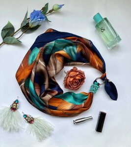 Дизайнерська хустка "Осінній шик" від бренда My Scarf, подарунок жінці