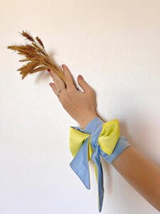 Стильна краватка-твіллі Україна, стрічка для волосся від My Scarf