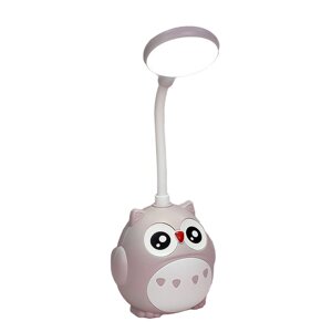 Лампа настольная детская аккумуляторная с USB 4.2 Вт настольный светильник сенсорный Сова CS-289 Синий