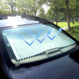 Сонцезахисні жалюзі на скло в авто шторки в авто унверсальние 70х155 см в міцному корпусі