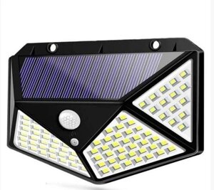 Світильник з датчиком руху на вулицю на сонячній батареї solar 100 LED, 3 режими.